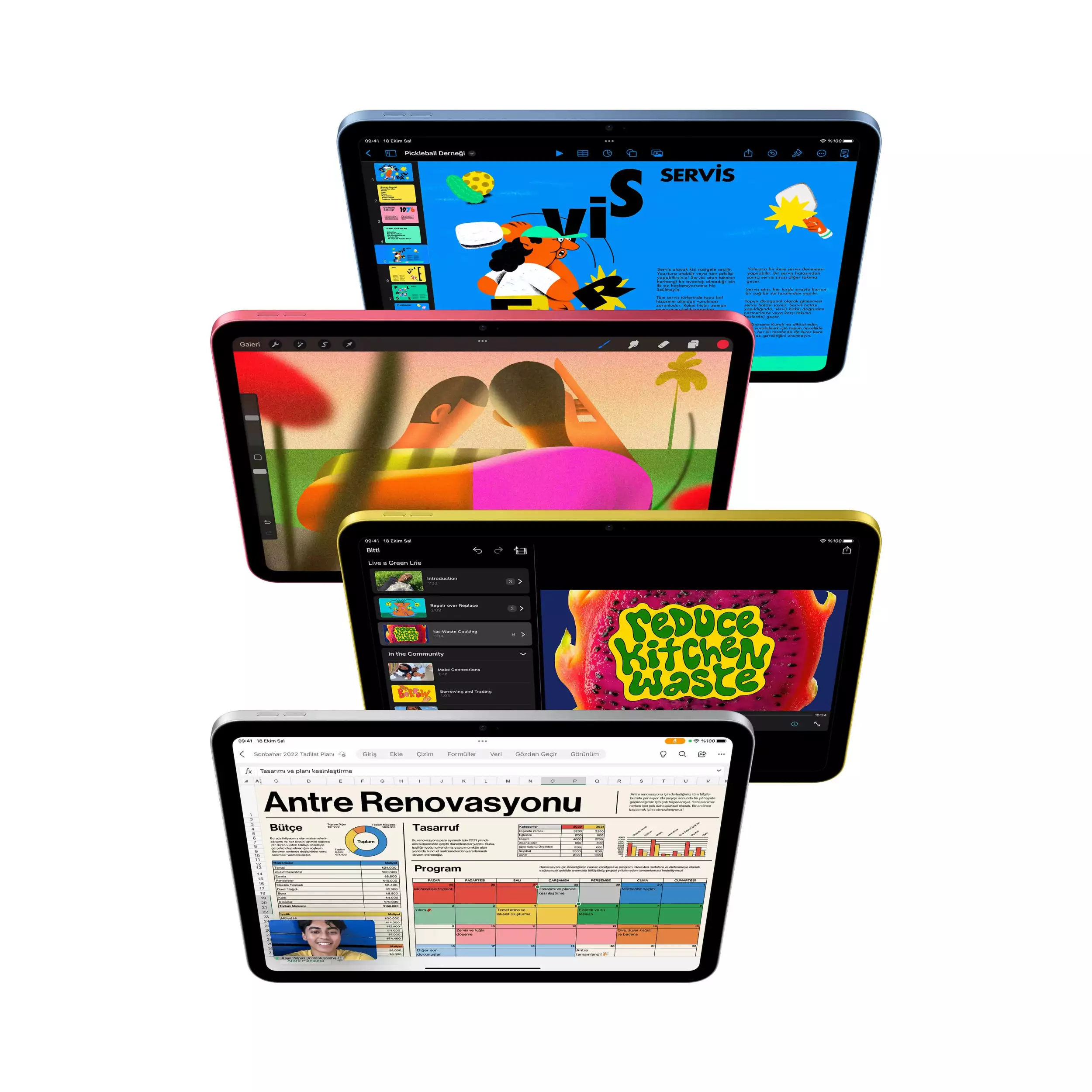 iPad 10.9 inç Wi-Fi 64GB Pembe MCMC4TU/A 3 iPad 10.9 inç Wi-Fi 64GB Pembe MPQ33TU/A -3