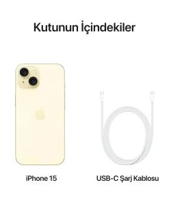 iPhone 15 128GB Sarı MTP23TU/A -9