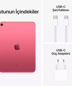 iPad 10.9 inç Wi-Fi + Cellular 64GB Pembe MQ6M3TU/A -8