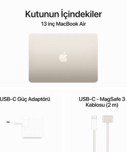 MacBook Air 13.6 inc M3 8CPU 10GPU 8GB 512GB Yıldız Işığı MRXU3TU/A -9
