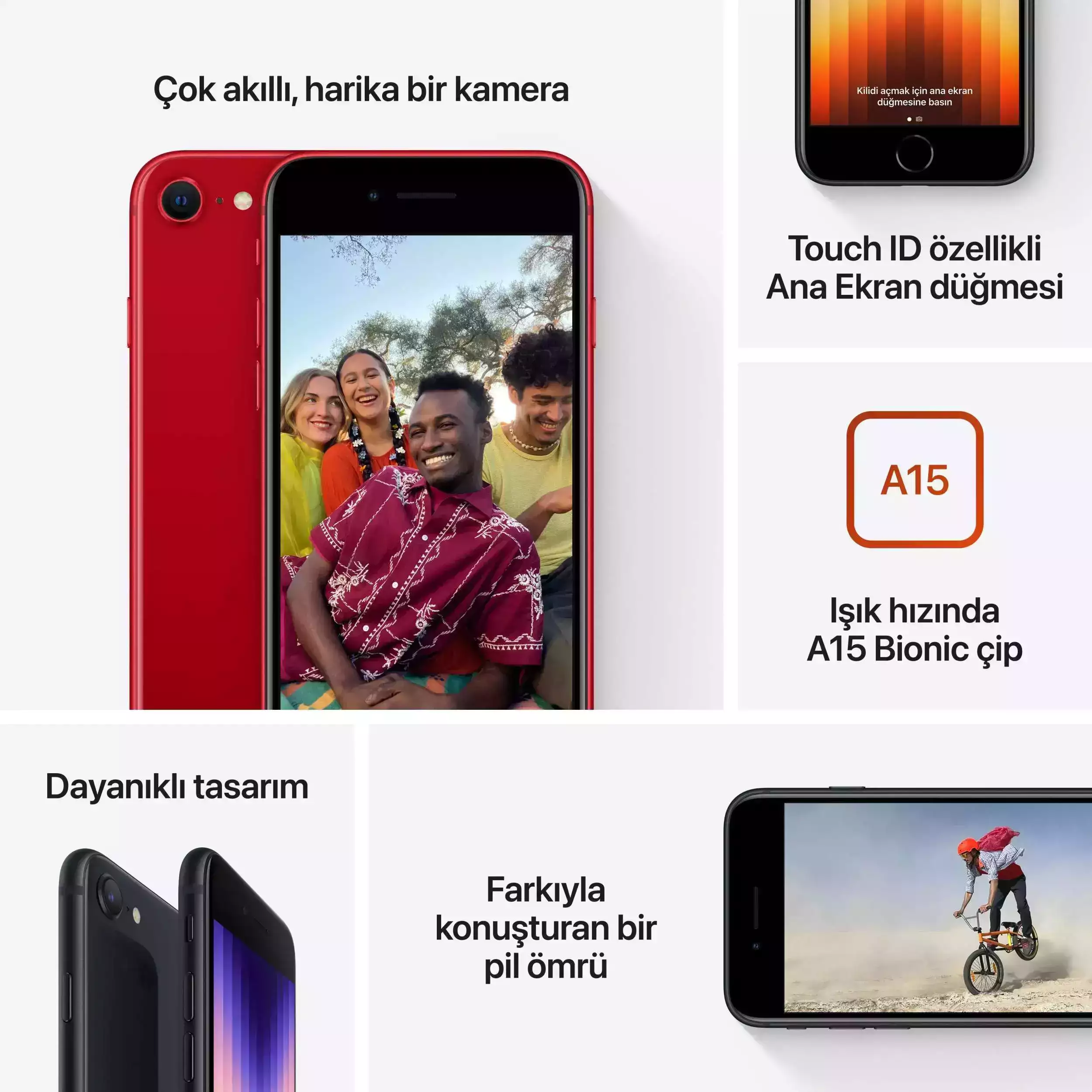 iPhone SE 128GB Gece Yarısı MMXJ3TU/A-İkinci El 5 iPhone SE 128GB Gece Yarısı MMXJ3TU/A-Teşhir -3
