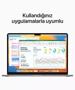 MacBook Air 15.3 inc M2 8CPU 10GPU 8GB 512GB Uzay Grisi MQKQ3TU/A -7