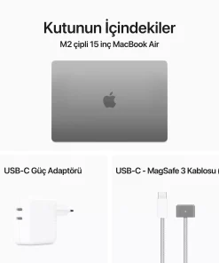 MacBook Air 15.3 inc M2 8CPU 10GPU 8GB 512GB Uzay Grisi MQKQ3TU/A -12