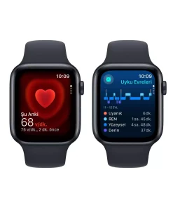 Apple Watch SE GPS + Cellular 44mm Gece Yarısı Alüminyum Kasa Gece Yarısı Spor Kordon M/L MRH83TU/A -4