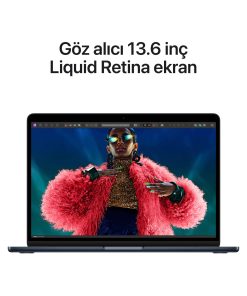 MacBook Air 13.6 inc M3 8CPU 10GPU 8GB 512GB Gece Yarısı MRXW3TU/A -5