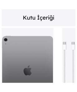 iPad Air 11 inç Wi-Fi + Cellular 512GB Uzay Grisi MUXM3TU/A -10