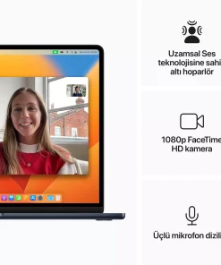 MacBook Air 15.3 inc M2 8CPU 10GPU 16GB 256GB Gece Yarısı Z18T000XX 17 MacBook Air 15.3 inc M2 8CPU 10GPU 16GB 256GB Gece Yarısı Z18T000XX -6
