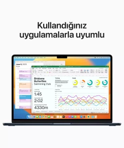 MacBook Air 15.3 inc M2 8CPU 10GPU 8GB 512GB Gece Yarısı MQKX3TU/A -7