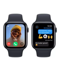 Apple Watch SE GPS + Cellular 44mm Gece Yarısı Alüminyum Kasa Gece Yarısı Spor Kordon M/L MRH83TU/A -3