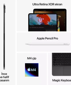 iPad Pro 11 inç WiFi 1TB Standart Cam Uzay Siyahı MVVE3TU/A -9