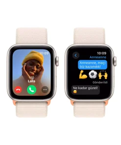Apple Watch SE GPS 44mm Yıldız Işığı Alüminyum Kasa Yıldız Işığı Spor Loop MRE63TU/A -2