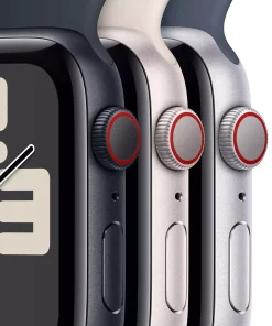 Apple Watch SE GPS + Cellular 44mm Gece Yarısı Alüminyum Kasa Gece Yarısı Spor Kordon M/L MRH83TU/A -5