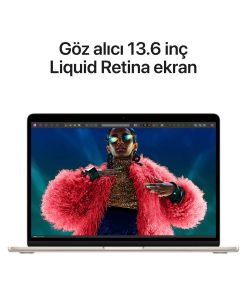 MacBook Air 13.6 inc M3 8CPU 10GPU 8GB 512GB Yıldız Işığı MRXU3TU/A -5