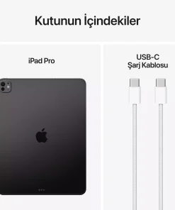 iPad Pro 11 inç WiFi 1TB Standart Cam Uzay Siyahı MVVE3TU/A -10