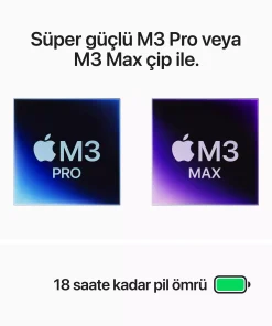MacBook Pro 14 inc M3 Pro 12CPU 18GPU 18GB 1TB Gümüş MRX73TU/A -4