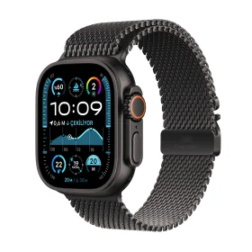 Apple Watch Ultra 2 GPS + Cellular 49mm Black Titanyum Kasa Milanese Loop M – MX5U3TU/A