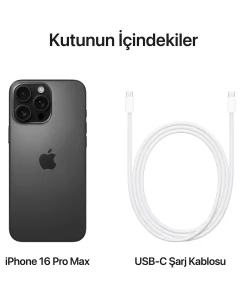 iPhone 16 Pro Max Siyah Titanyum