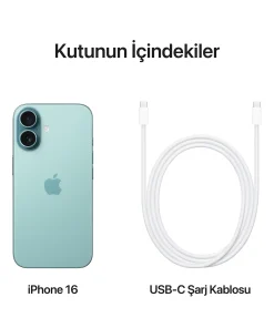 iPhone 16 Kutunun içindekiler