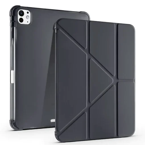 Zore iPad Pro 11 M4 Tri Folding Kılıf Siyah