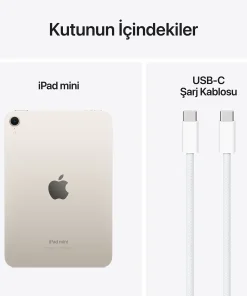 iPad Mini A17 Pro Yıldız Işığı Kutu İçeriği