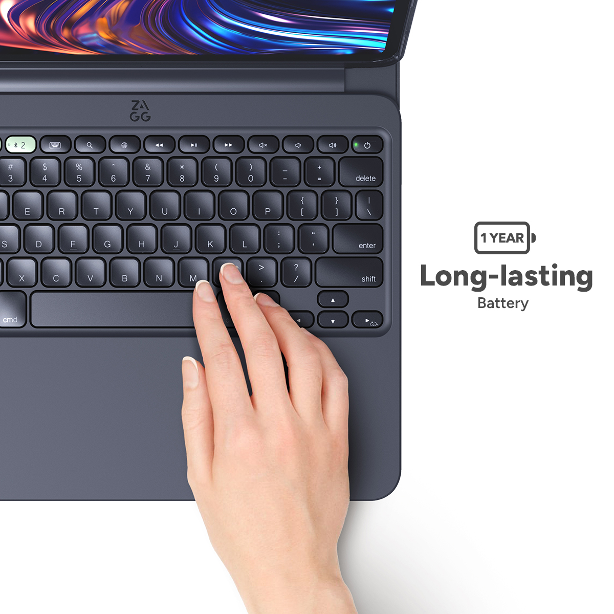 Zagg Pro Keys 2 iPad Pro M4 Klavyeli Tablet Kılıfı Uzun Pil Ömrü