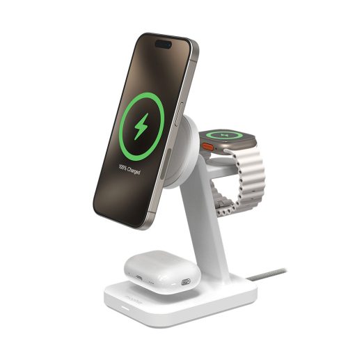 Mophie 3in1 15W MagSafe Özellikli Kablosuz Şarj Standı 401314108