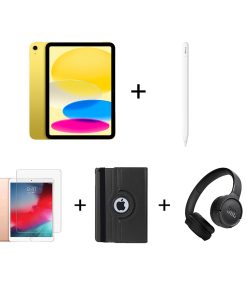 İTK Eğitim Seti 8 - iPad Sarı, Apple Pencil USB-C, Zore Kırılmaz Ekran, Zore Kılıf, Kulaklık