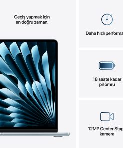 MacBook Air 15 M4 Gök Mavisi Özellikleri