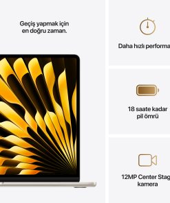 MacBook Air 15 M4 Yıldız Işığı Özellikleri