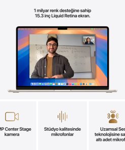 MacBook Air 15 M4 Yıldız Işığı Video ve Ses