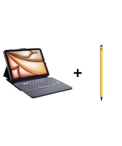 iPad Aksesuar Seti 11 Zagg Klavye ve Sarı Kalem