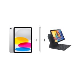 iPad Eğitim Seti 14 – iPad (A16) 128GB Gümüş, Zagg Pro 2 Beyaz ve Zagg Kılıf