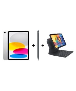 iPad Eğitim Seti 14 - iPad A16 Wi-Fi Gümüş, Zagg Pro Stylus 2 Gri Kalem ve Zagg Pro Keys