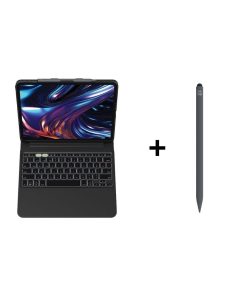 iPad Aksesuar Seti 9 Zagg Klavye ve Gri Kalem