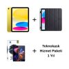Edu Set 1 iPad A16 Sarı, Zore Siyah Kılıf, Lito Ekran Koruyucu ve 1 Yıl Teknokask