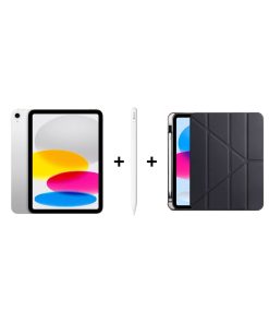 iPad A16 Gümüş, Apple Pencil USB-C ve Zore Kılıf