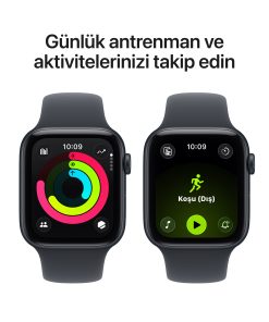Apple Watch SE 3 GPS 40mm Gece Yarısı Spor Kordon Antrenman