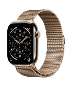 Apple Watch Series 11 GPS + Cellular Altın Titanyum Milano Loop