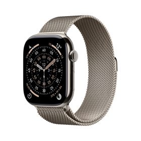 Apple Watch Series 11 GPS + Cellular 46mm Natürel Titanyum Kasa Natürel Milano Loop S/M MFCY4TU/A