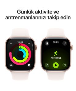 Apple Watch Series 11 42mm GPS Roze Altın Alüminyum Kasa Antrenman