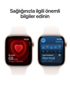 Apple Watch Series 11 42mm GPS Roze Altın Alüminyum Kasa Sağlık