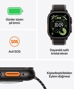 Apple Watch Ultra 3 Siyah Titanyum Özellikler