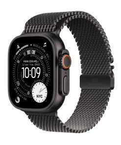Apple Watch Ultra 3 Siyah Titanyum Milanese Loop