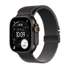 Apple Watch Ultra 3 GPS + Cellular 49mm Siyah Titanyum Kasa Siyah Titanyum Milano Loop L MF1T4TU/A