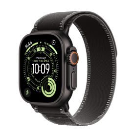 Apple Watch Ultra 3 GPS + Cellular 49mm Siyah Titanyum Kasa Siyah/Kömür Trail Loop S/M MF1D4TU/A