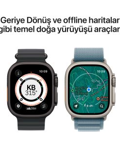 Apple Watch Ultra 3 Naturel Titanyum Ocean Kordon Araçlar