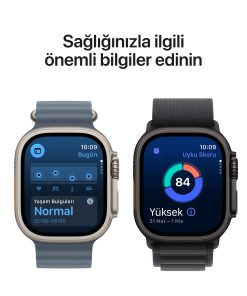 Apple Watch Ultra 3 Naturel Titanyum Ocean Kordon Sağlık