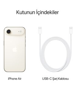 iPhone Air Uçuk Altın Rengi Kutu İçeriği
