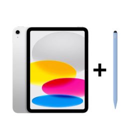 iPad Eğitim Seti 19 – iPad (A16) 128GB Gümüş, Zagg Pro 2 Mavi