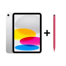 iPad Eğitim Seti 19 – iPad (A16) 128GB Gümüş, Zagg Pro 2 Pembe